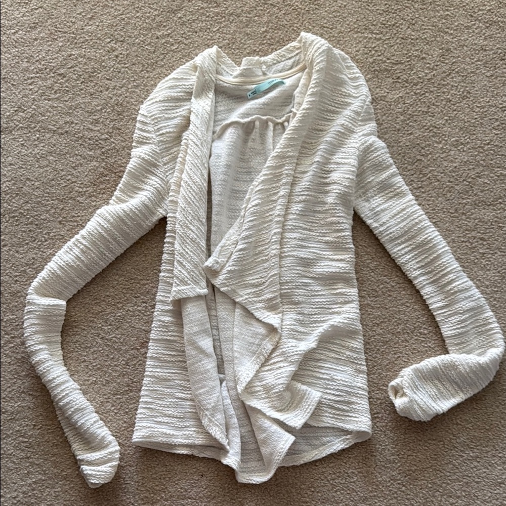 maurice’s cream cardigan